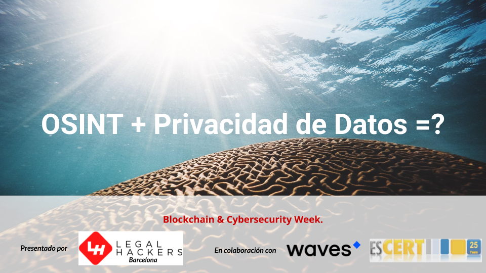 Meetup Cybersecurity Week 2019